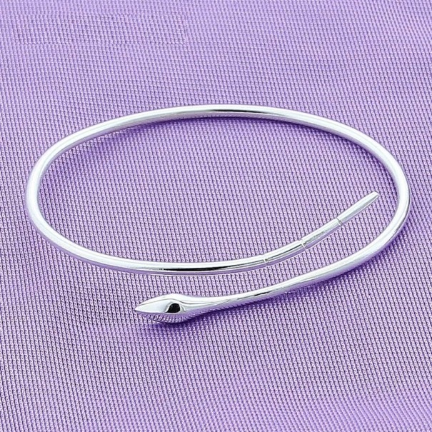 Bracelet ouvert serpent pour femme H168 1