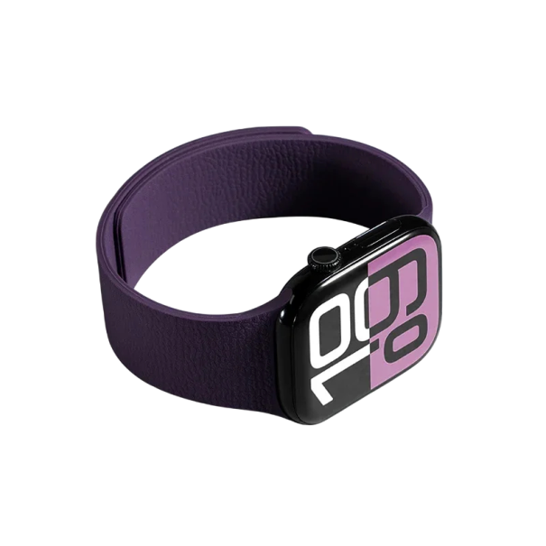 Bracelet pour Apple Watch 38/40/41/42 mm pour Series 1–11 SE 1 2 3 Bracelet magnétique en silicone flexible confortable bracelet de remplacement pour montre intelligente violet