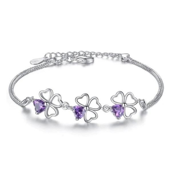 Bracelet pour femmes avec des trèfles à quatre feuilles 1