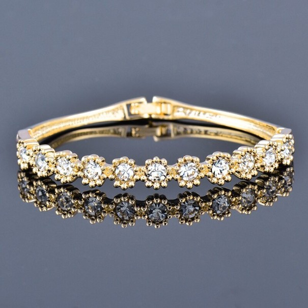 Bracelet rigide pour femme H523 doré 5