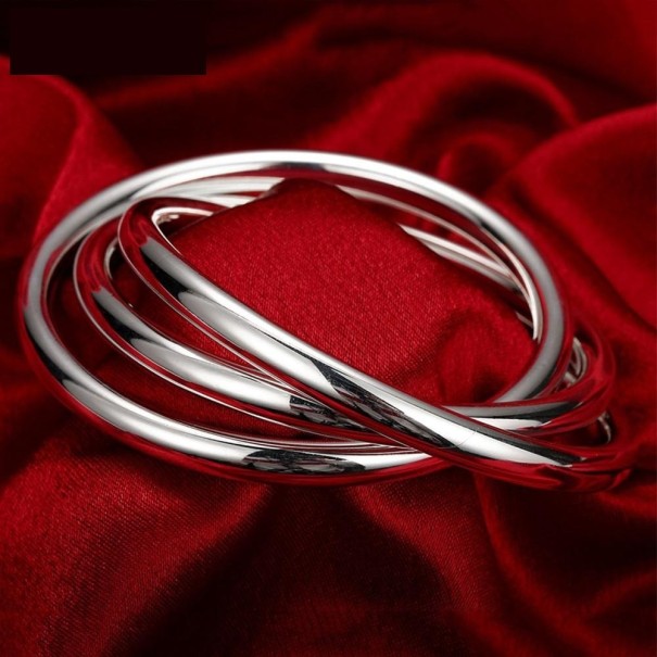Bracelet rigide triple pour femme 1