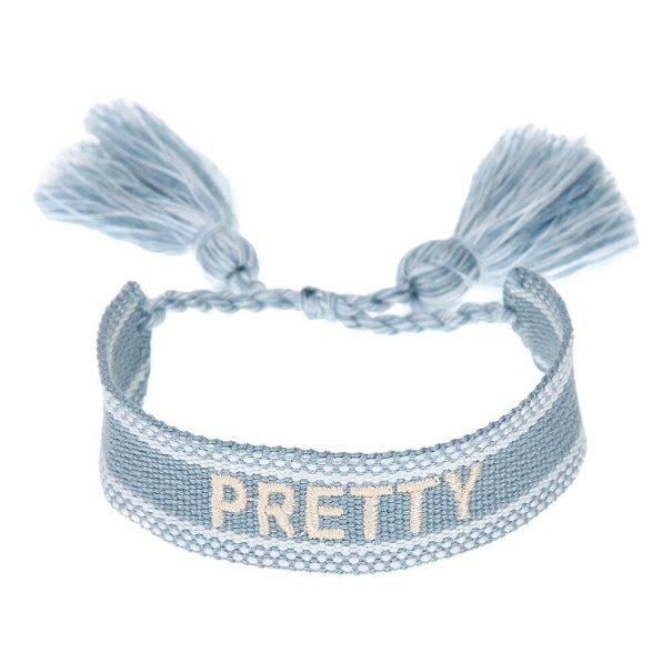 Bracelet tissé pour femme avec inscription 8