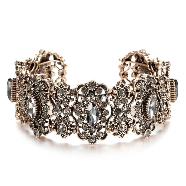 Bracelet vintage ouvert pour femmes 2