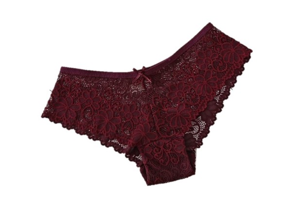 Braguita de encaje para mujer J2820 burdeos Braguita de encaje para mujer J2820 burdeos