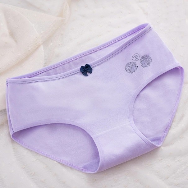 Braguita de mujer con estampado de erizo morado XL