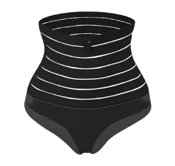Braguita moldeadora de cintura alta para mujer T1196 negro S