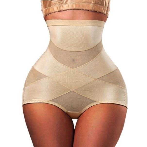Braguita moldeadora de cintura alta T1216 crema S