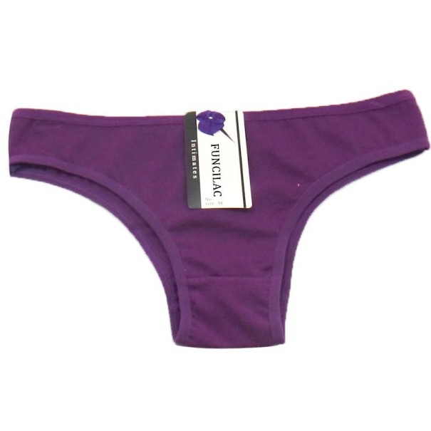 Braguitas de algodón para mujer 5 uds. J806 morado XS