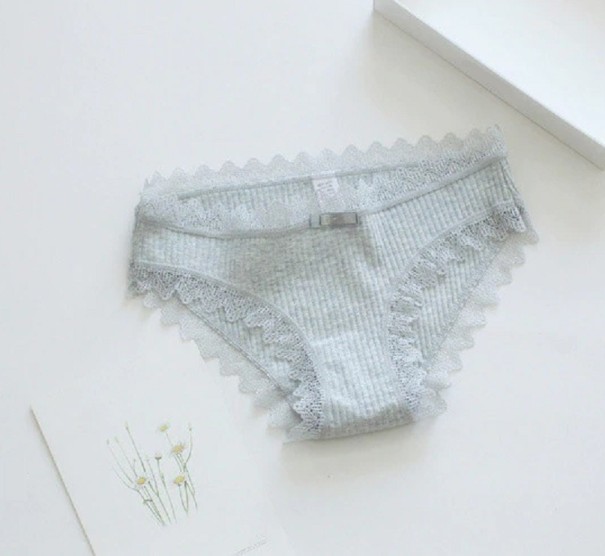 Braguitas de algodón para mujer Courtney gris S