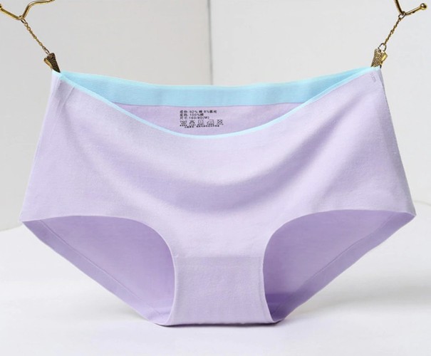 Braguitas de algodón para mujer morado S