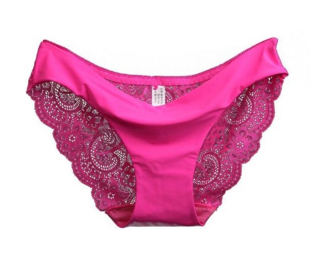 Braguitas de encaje sexy para mujer A1019 rosa oscuro XL