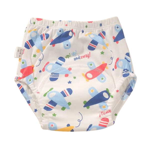 Braguitas de entrenamiento para bebés hasta 11 kg Aviones Pañales de tela lavables Braguitas de bebé Ropa interior Niños y niñas Reutilizables 1
