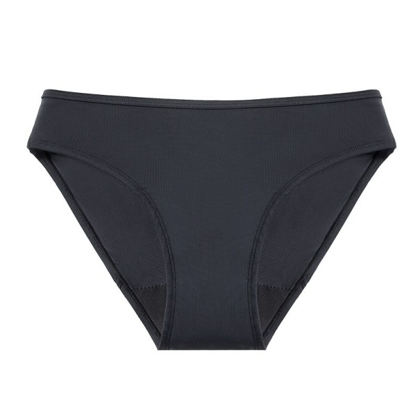 Braguitas menstruales 7 uds. negro 3XL