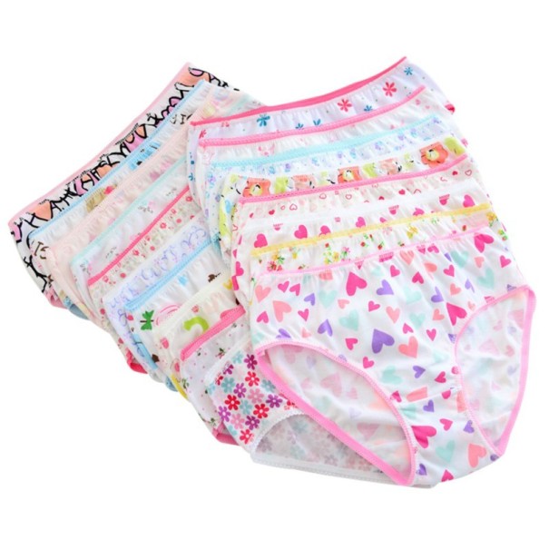 Braguitas para niñas - 6 uds. 6-7 años
