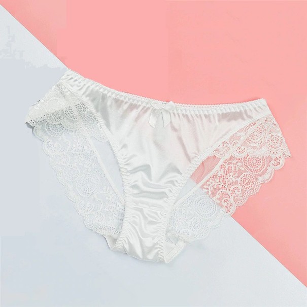 Braguitas sexys con encaje blanco S