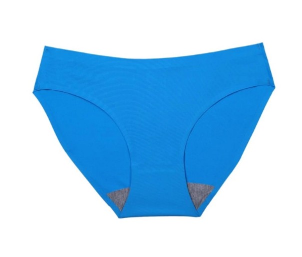 Braguitas sin costuras para mujer azul XS