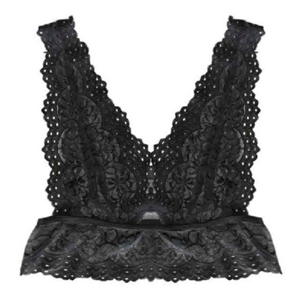 Bralette krajková podprsenka J1029 černá M