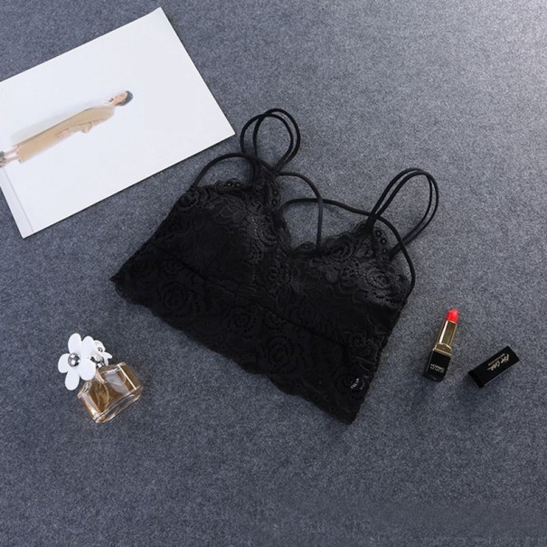 Bralette podprsenka korzetového stylu J774 černá