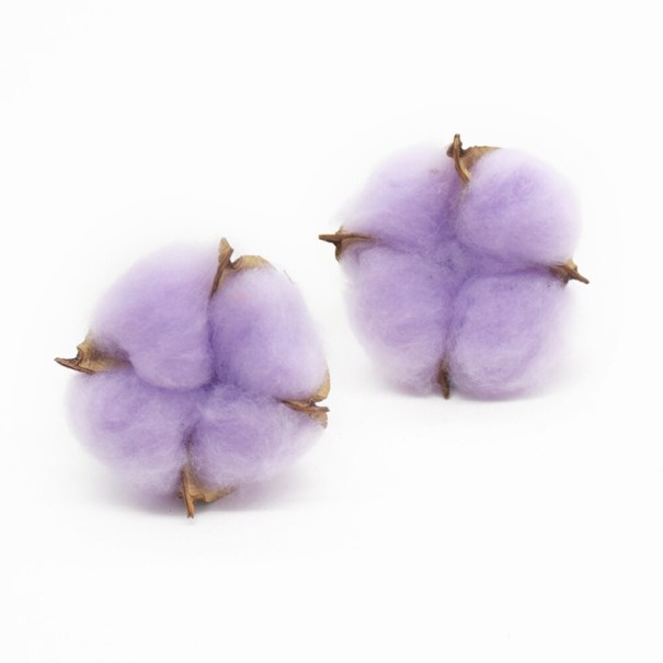 Branche artificielle de coton 10 pcs lavande