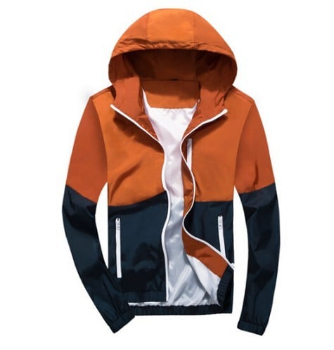 Branded Men's Spring/Autumn Jacket orange M