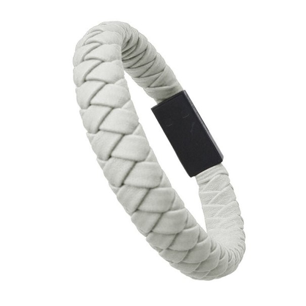 Bransoletka kabel danych USB do Micro USB / USB-C biały 1