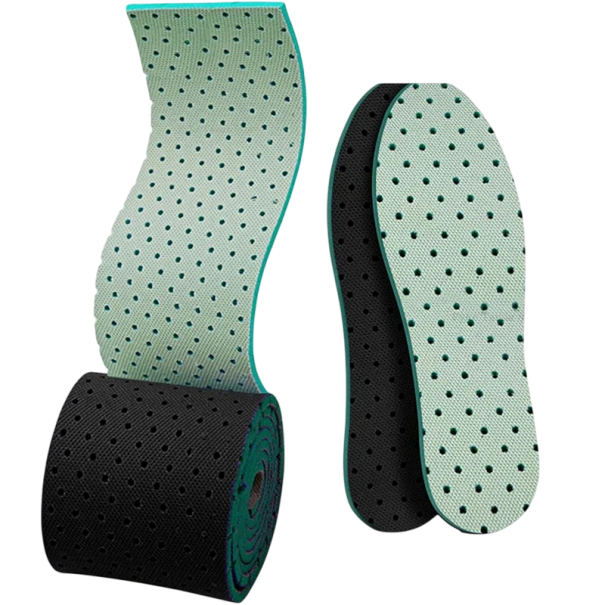 Branțuri de pantofi auto-tăiate 50 cm Culoare neutră Branțuri personalizabile pentru fiecare mărime de pantof Absorbție șoc Suport arc verde