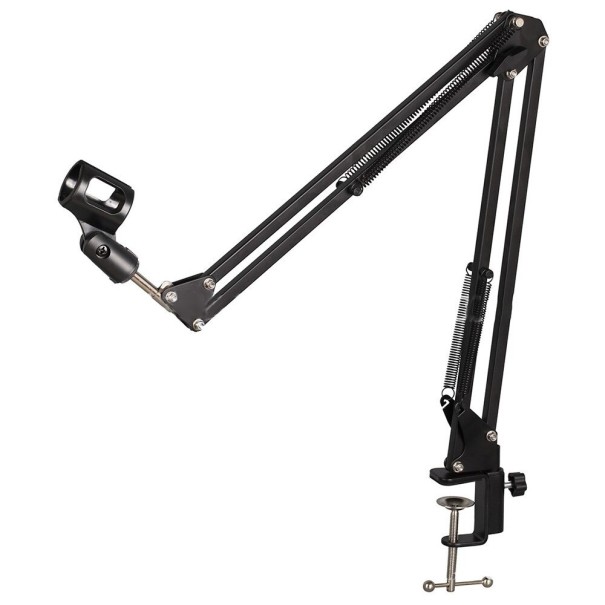 Bras réglable pour microphone noir