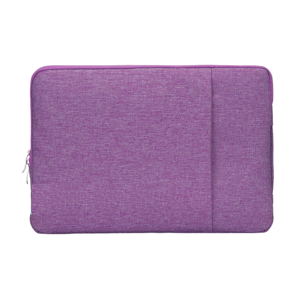 Brašna na notebook s postranní kapsou pro MacBook, Lenovo, Asus, Huawei, Samsung 15 palců, 37 x 26 x 2 cm fialová