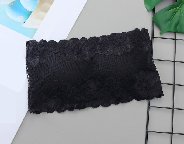 Brassière bralette en dentelle pour fille noir