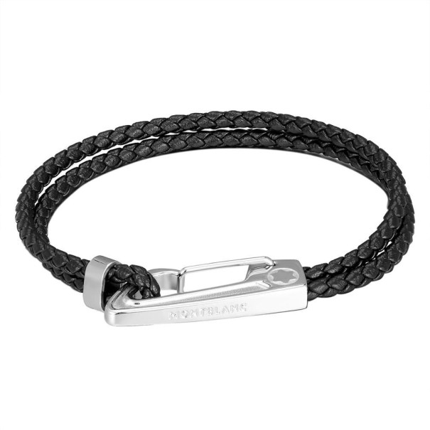 Brățară bărbătească cu carabină argint 19 cm