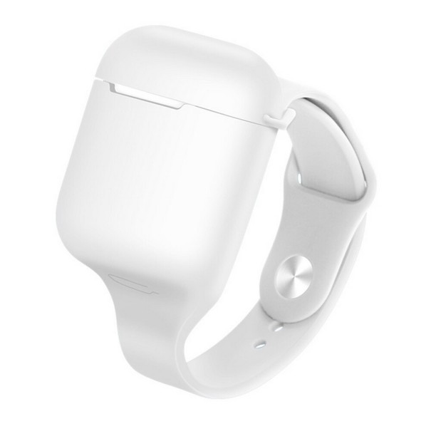 Brățară cu capac de carcasă pentru Apple Airpods 1/2 alb