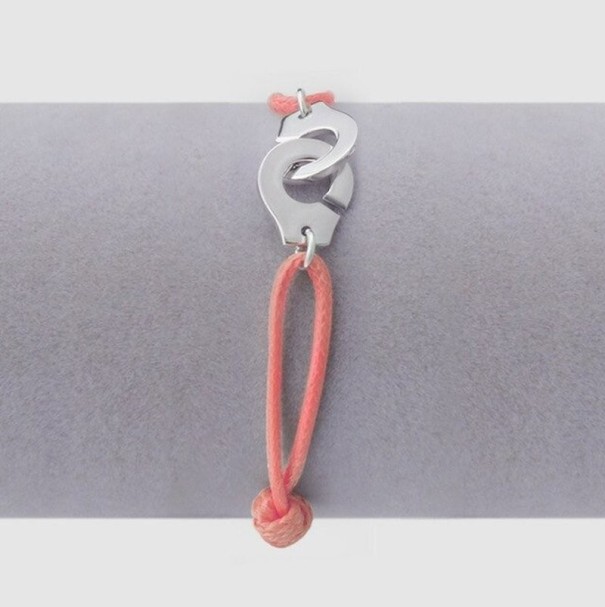 Brățară pentru femei cu cătușe roz