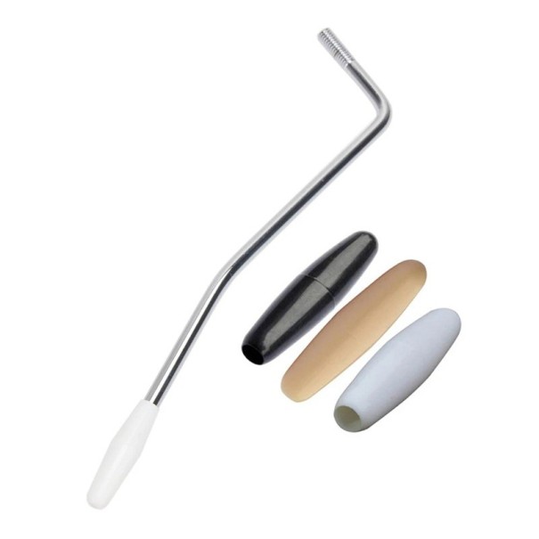 Brazo de trémolo de 6 mm con palanca de efecto whammy para guitarra eléctrica Palanca metálica de repuesto Accesorio vibrato Color neutro plateado