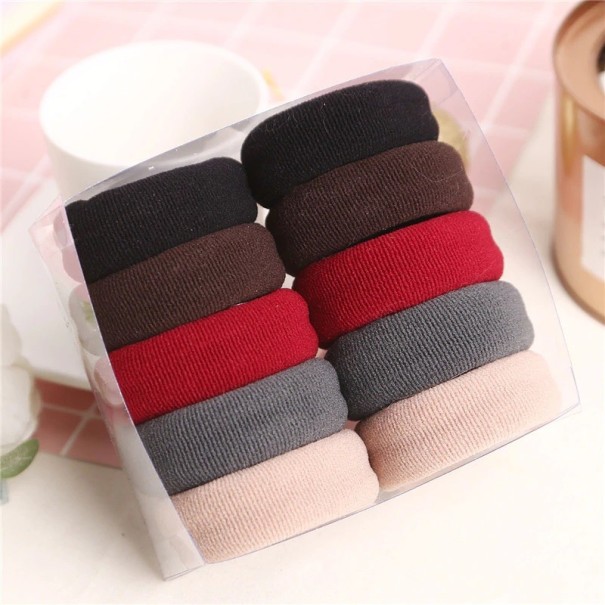 Brede haarelastiekjes - 10 stuks multicolor