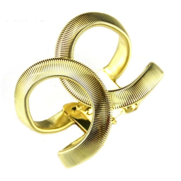 Bredt armband för kvinnor H448 guld