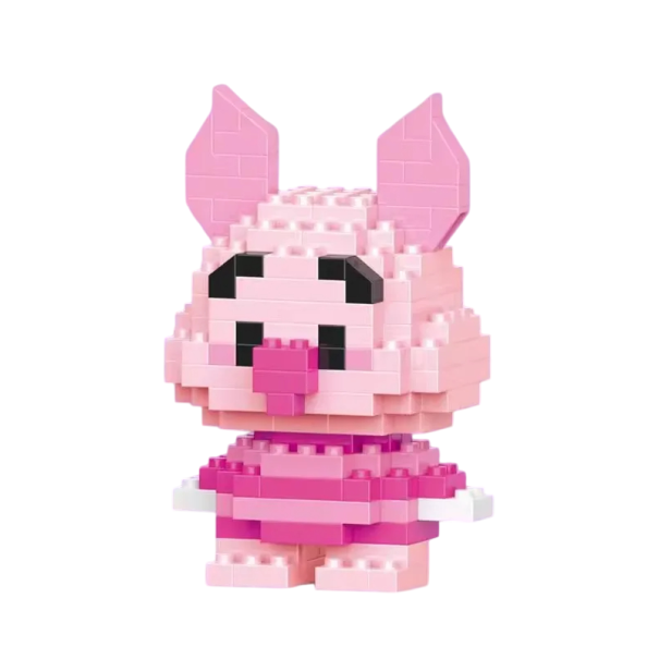 Bricolage pour enfants cochon 135 pièces modèle 3D en blocs 4,6x3,6x6,8 cm Figurine mignonne Jouet créatif pour enfants Puzzle Cadeau pour garçons et filles 1