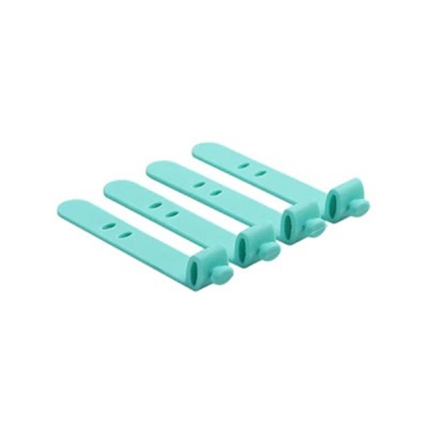 Bridas para cables 4 uds. turquesa
