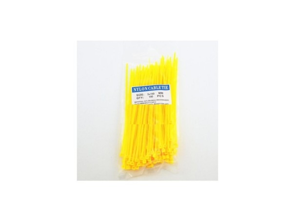 Bridas para cables amarillo