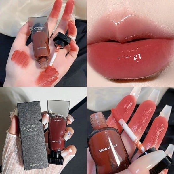 Brilho labial colorido Brilho labial de longa duração Brilho labial hidratante e nutritivo Batom líquido brilhante 1