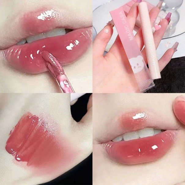 Brilho labial colorido Brilho labial hidratante Brilho labial nutritivo Batom líquido brilhante V222 1