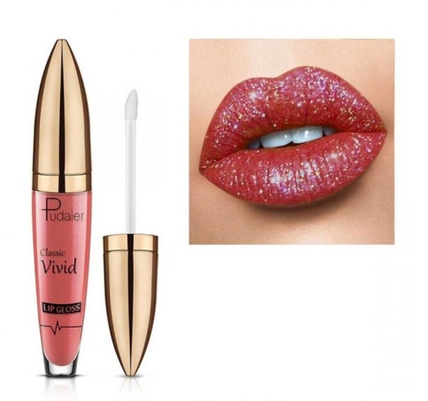 Brillo de labios sexy con purpurina 8