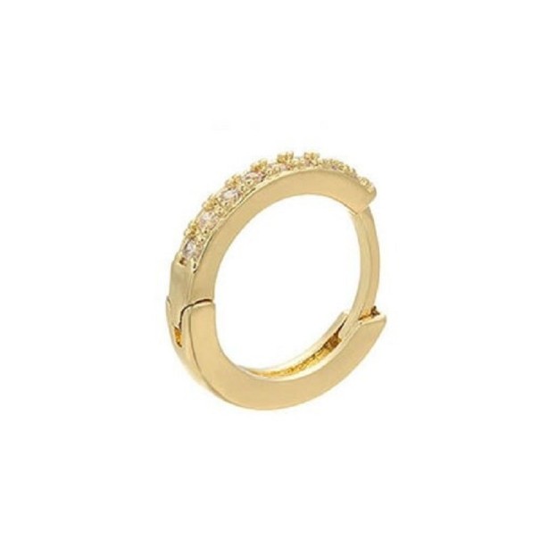 Brincos circulares femininos com zircónias A3164 1