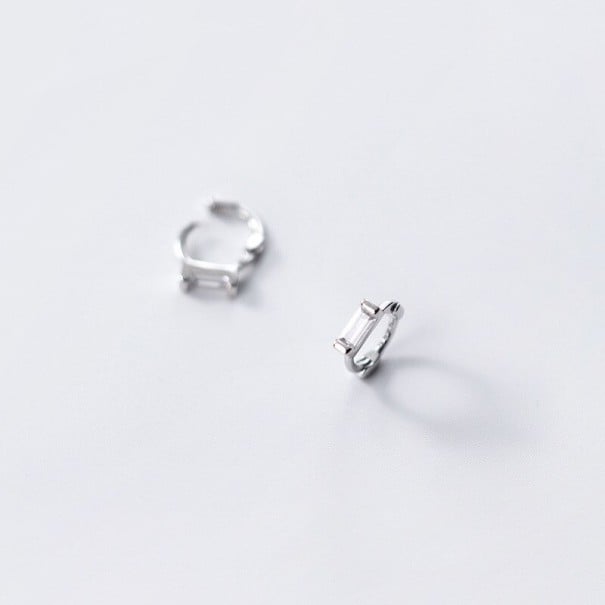 Brincos circulares femininos com zircónias G351 4