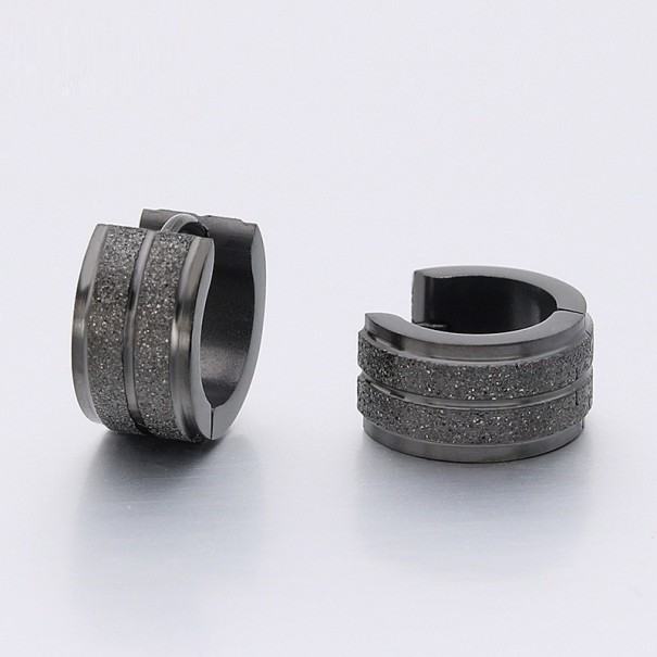 Brincos Circulares G632 preto