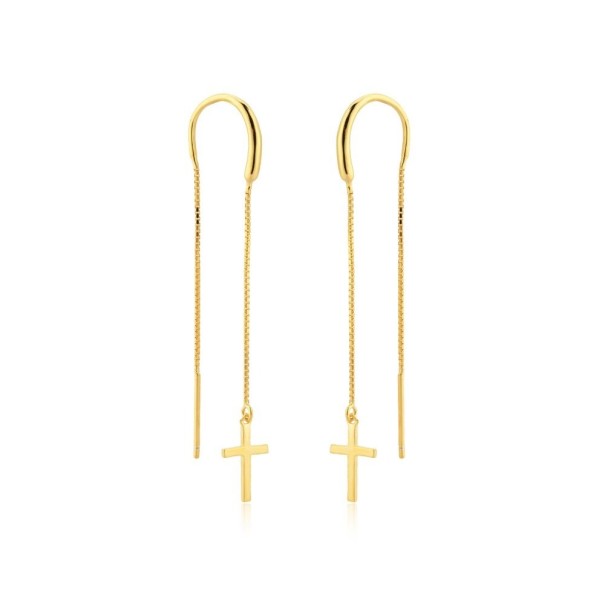 Brincos femininos G573 dourado 3