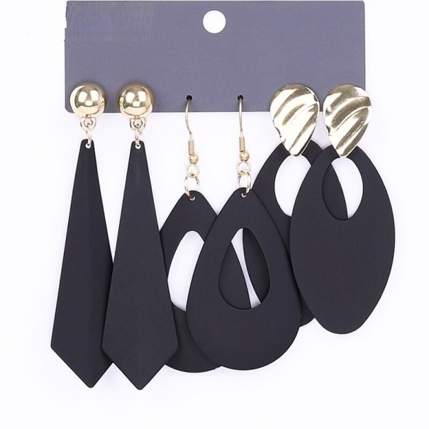 Brincos pendentes femininos 3 pares G392 6