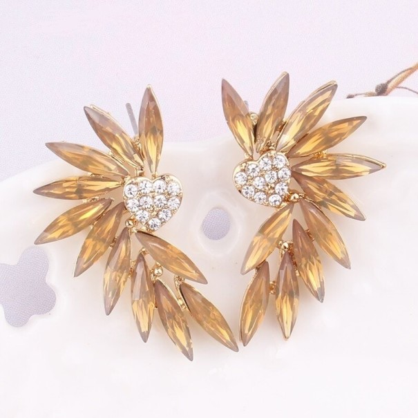 Brincos pendentes femininos com cristais G728 23