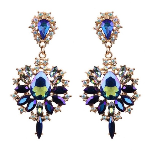 Brincos pendentes femininos com cristais G814 2