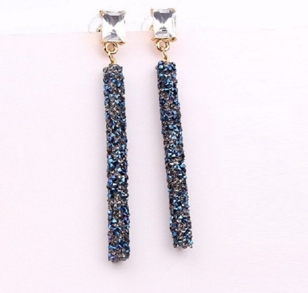 Brincos pendentes femininos com zircões G125 3