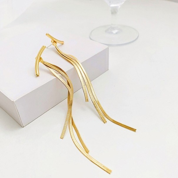 Brincos pendentes femininos G196 dourado